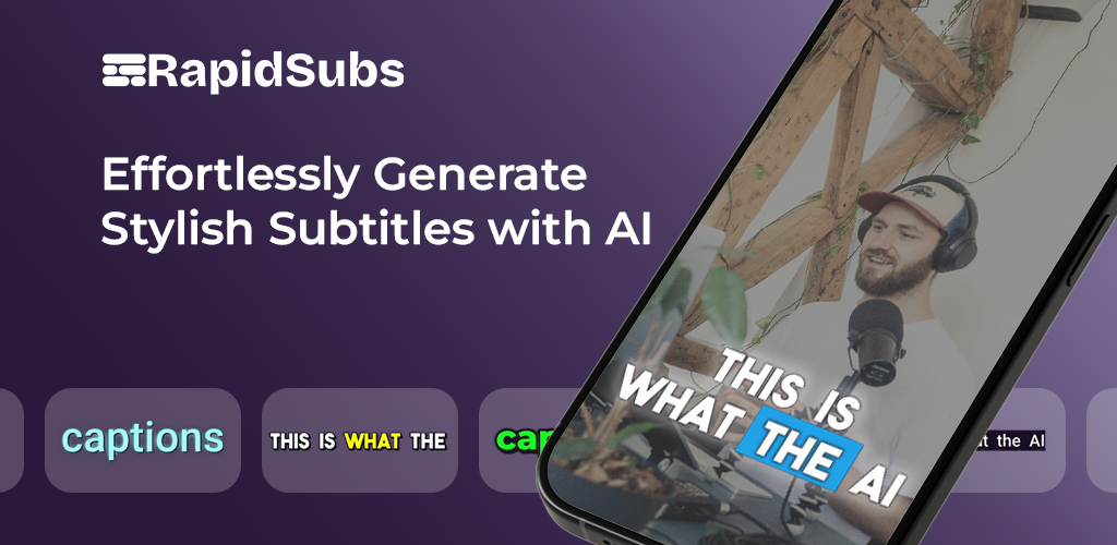 RapidSubs: AI Captions & Subtitles