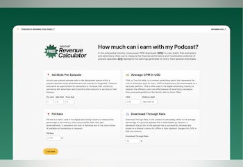 Free Podcast Revenue Calculator