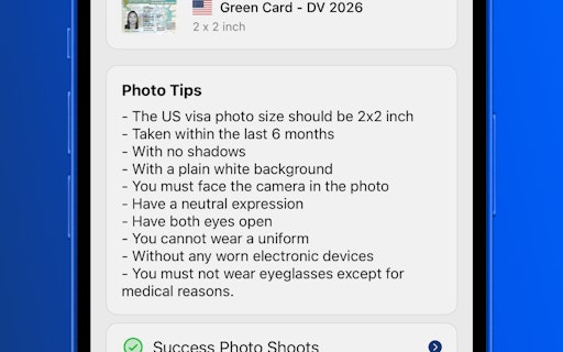 Green Card Visa AI Photo Maker