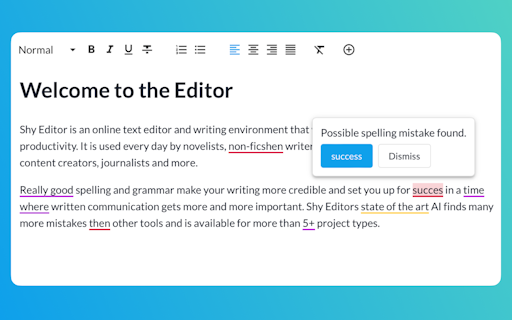 Shy Editor