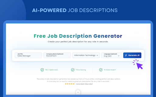 Job Descriptions Generator by Recooty