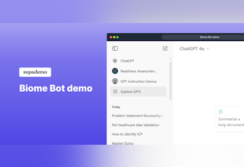 Biome Bot: Your AI Cofounder
