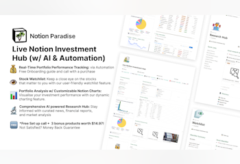 Live Notion Investment Hub (w/ AI)