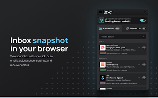 lockrMail Chrome Extension