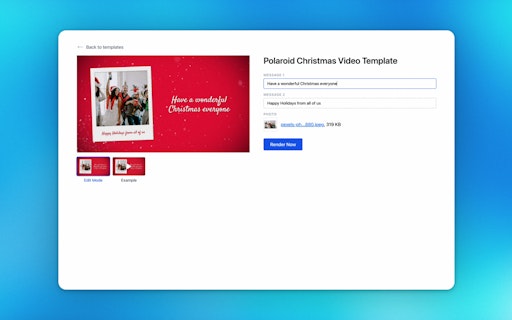 Christmas Video Maker