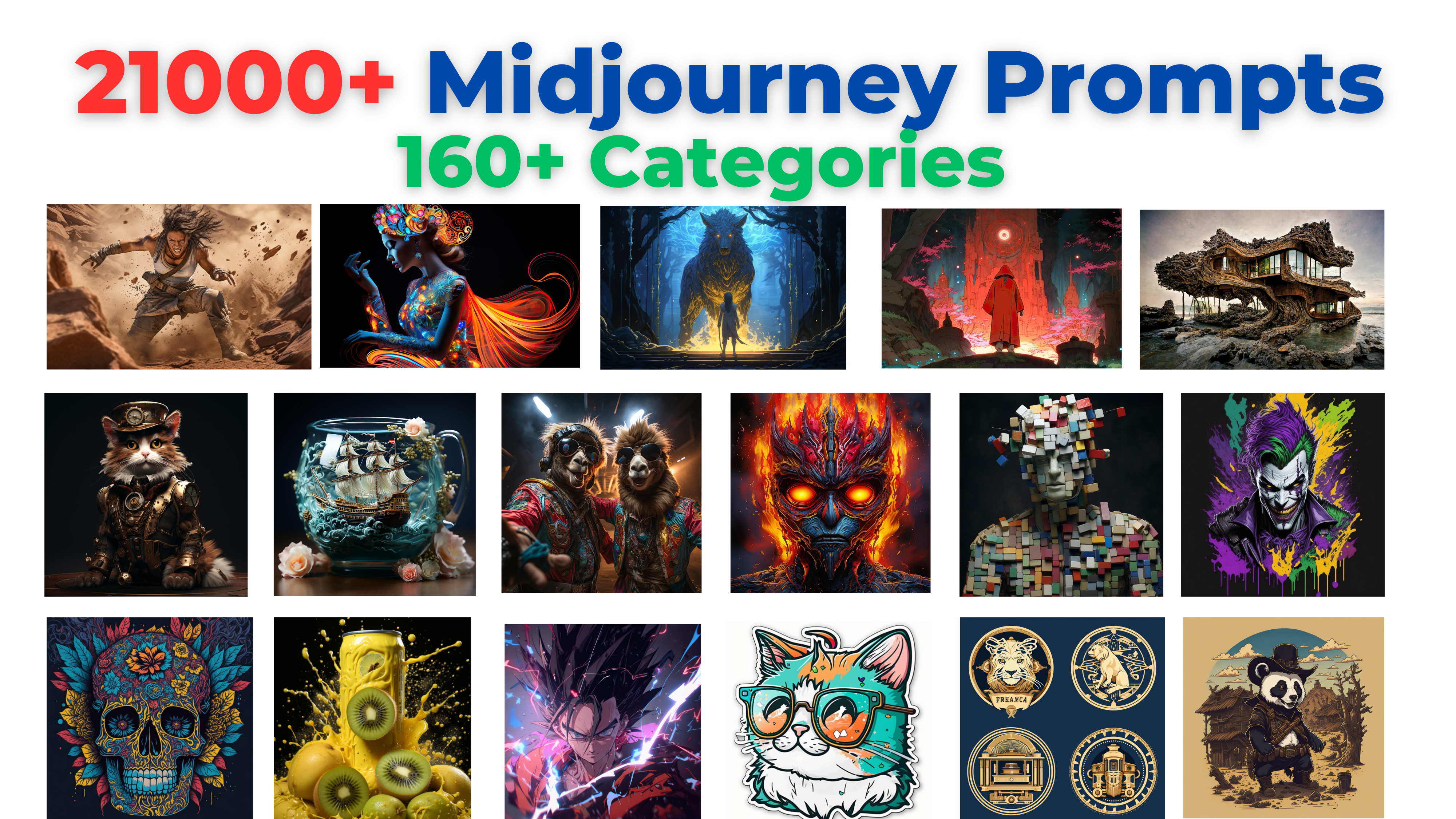 21,000+ Midjourney Prompts & Guide