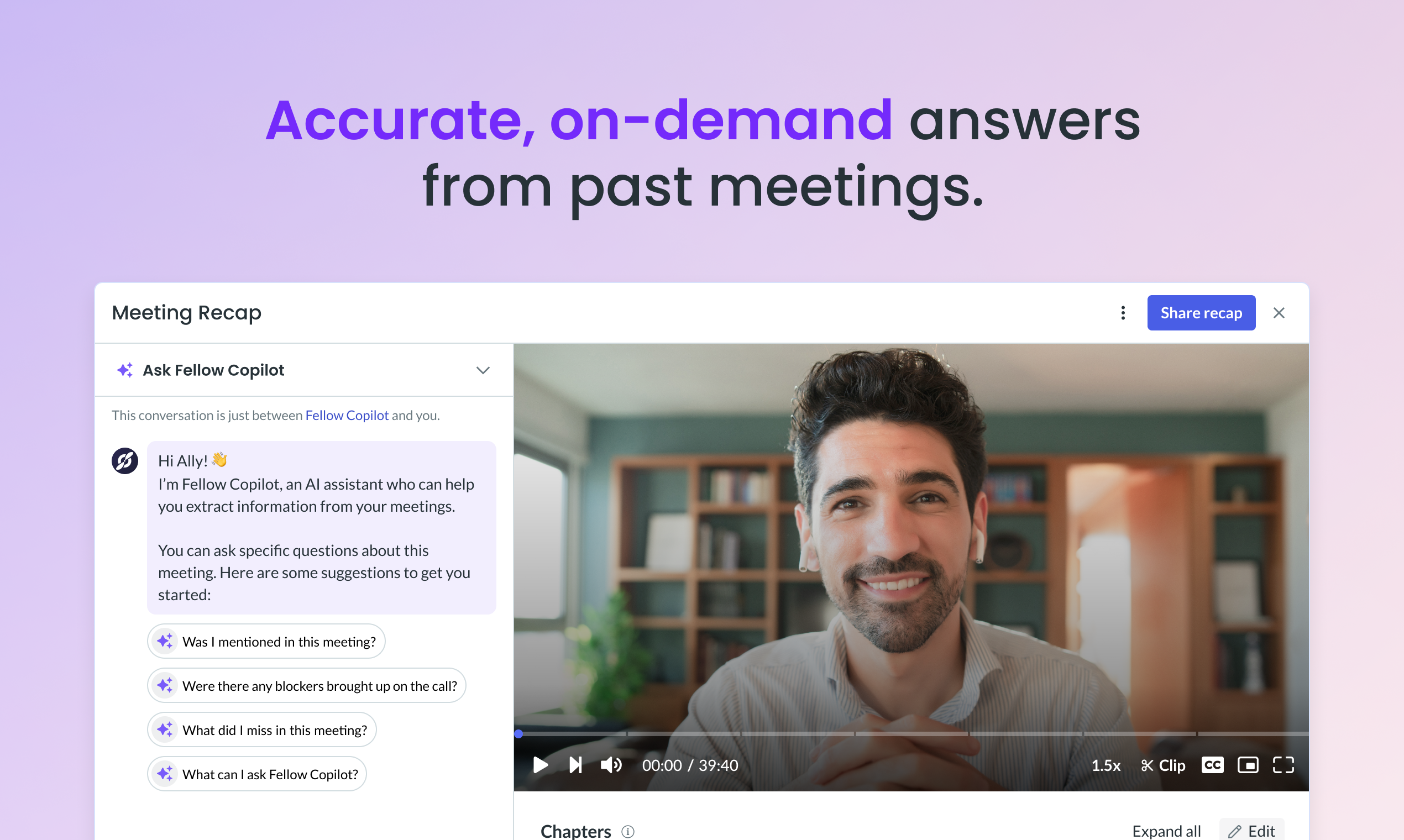 Fellow AI Meeting Copilot