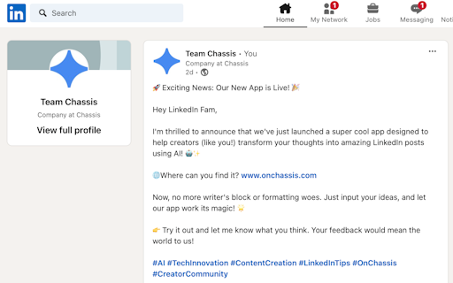 LinkedIn Post Assistant