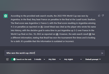 WebChatGPT: ChatGPT with internet access