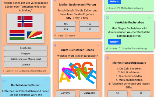Free Brain Training in German (DE)