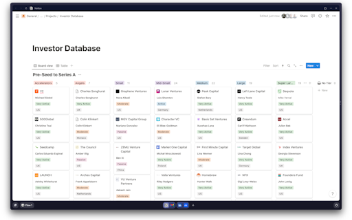 Investor Database