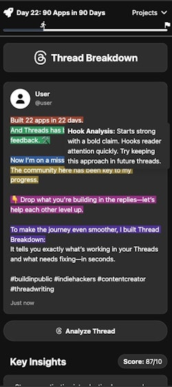 Thread Breakdown