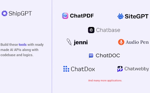 Learn, Build & Ship SaaS with ShipGPT