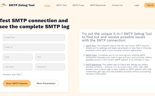 SMTP Debug Tool
