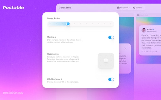 POSTABLE (coming soon)