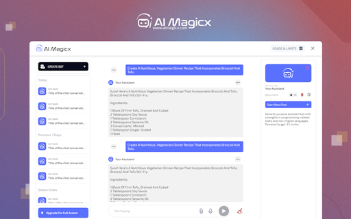 AI Magicx Chatbots
