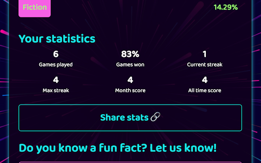 Daily Fact or Fiction
