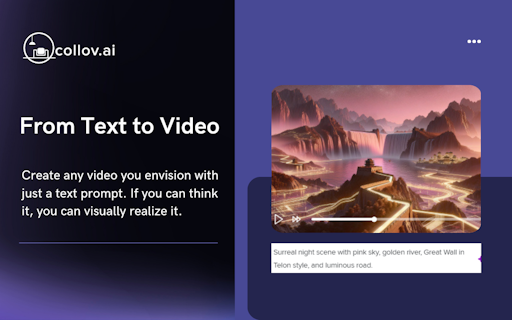 Free AI Video Generator by Collov