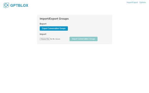 GPTBLOX - ChatGPT/Bard/Claude Save Data
