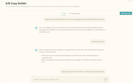 A/B Copy Builder