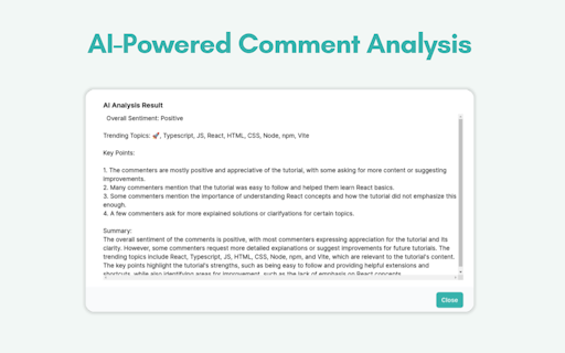 YouTube Comment Finder And AI Analysis