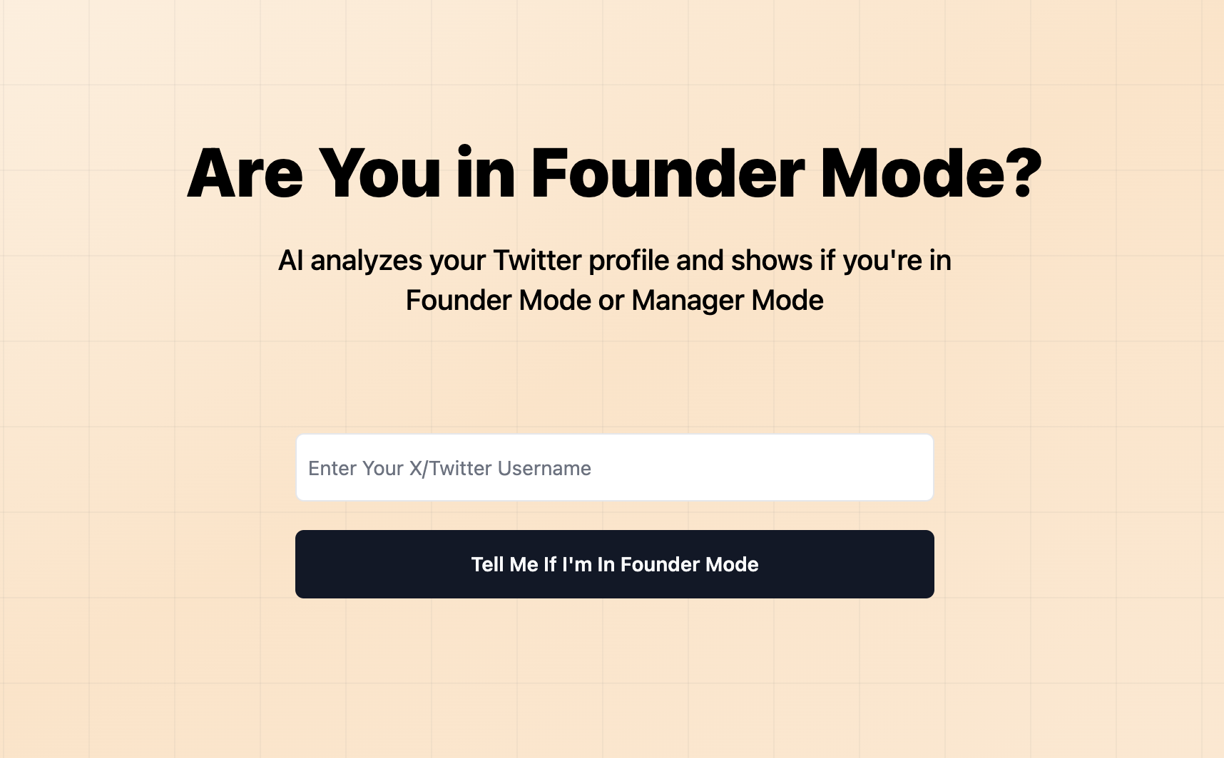Founder Mode Checker