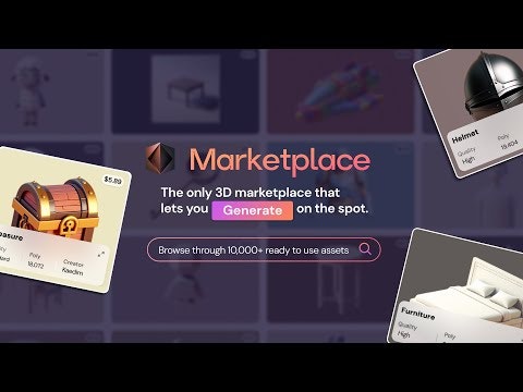 AI-powered 3D Marketplace