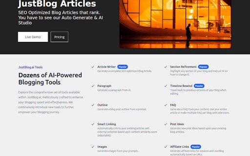 JustBlog.ai