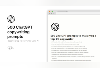 500 ChatGPT Copywriting Prompts Bundle