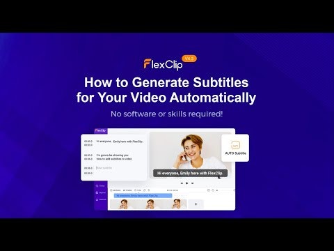 Auto Subtitle by FlexClip
