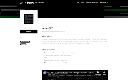 GPT-4 Demo