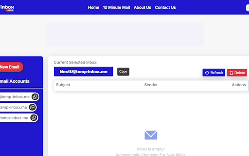 Temp inbox is a temporary email system