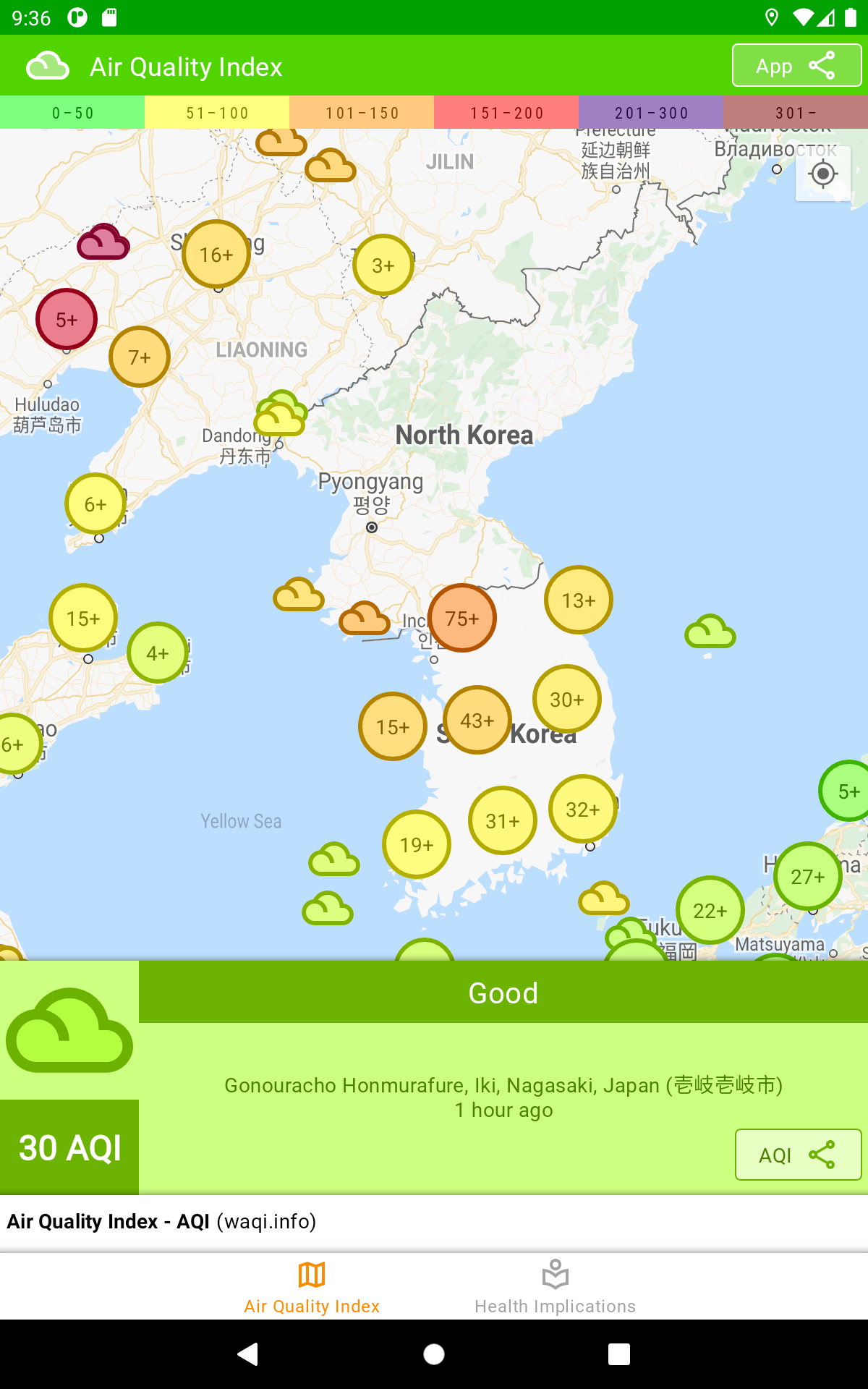 Air Quality Index - AQI