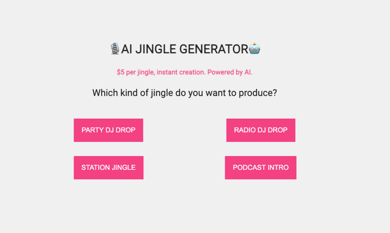 AI Jingle Generator
