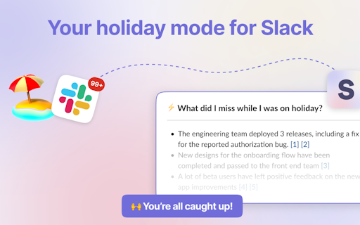 Slack Holiday Mode by Spoke.ai