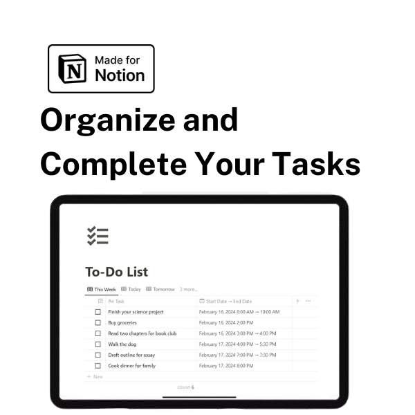 Straightforward To-Do List for Notion