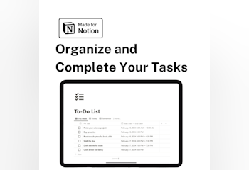 Straightforward To-Do List for Notion
