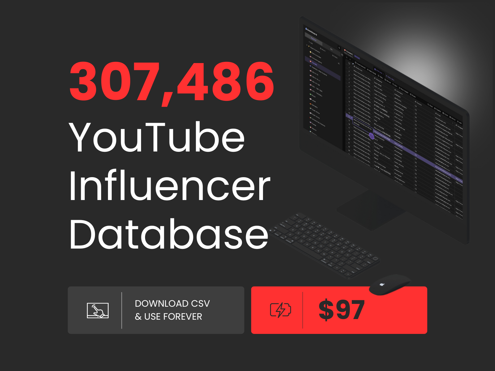 YouTube Influencer Database
