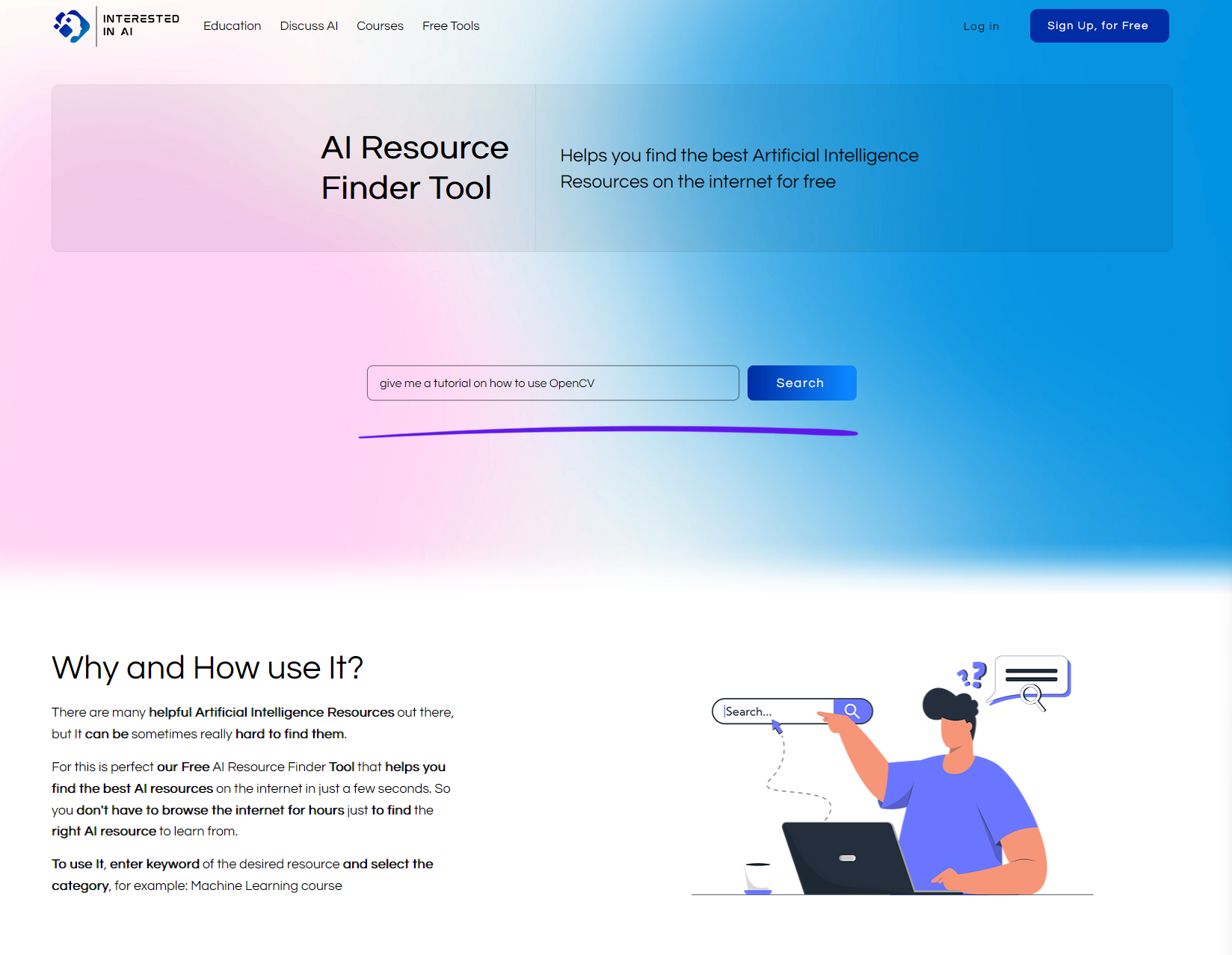 AI Resource Finder Tool