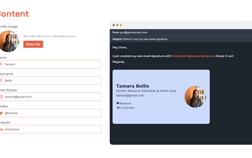 Free Email Signature Generator