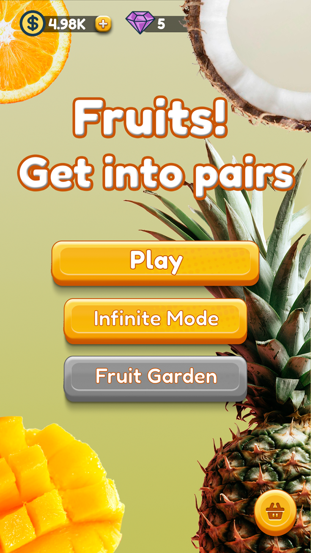 Fruits! Get into pairs