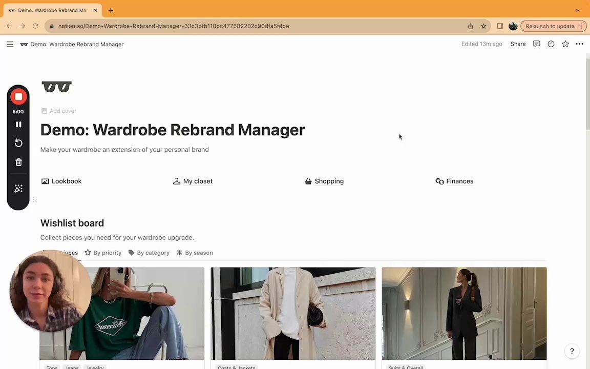 Wardrobe Rebrand Manager