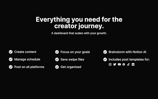 Notion Social Content Planner