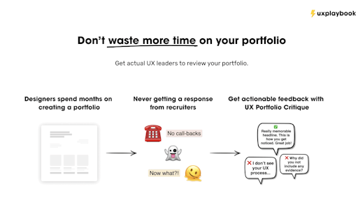 UX Portfolio Critique