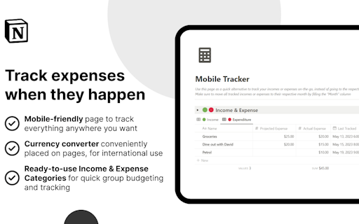 Notion Personal Finance Assistant