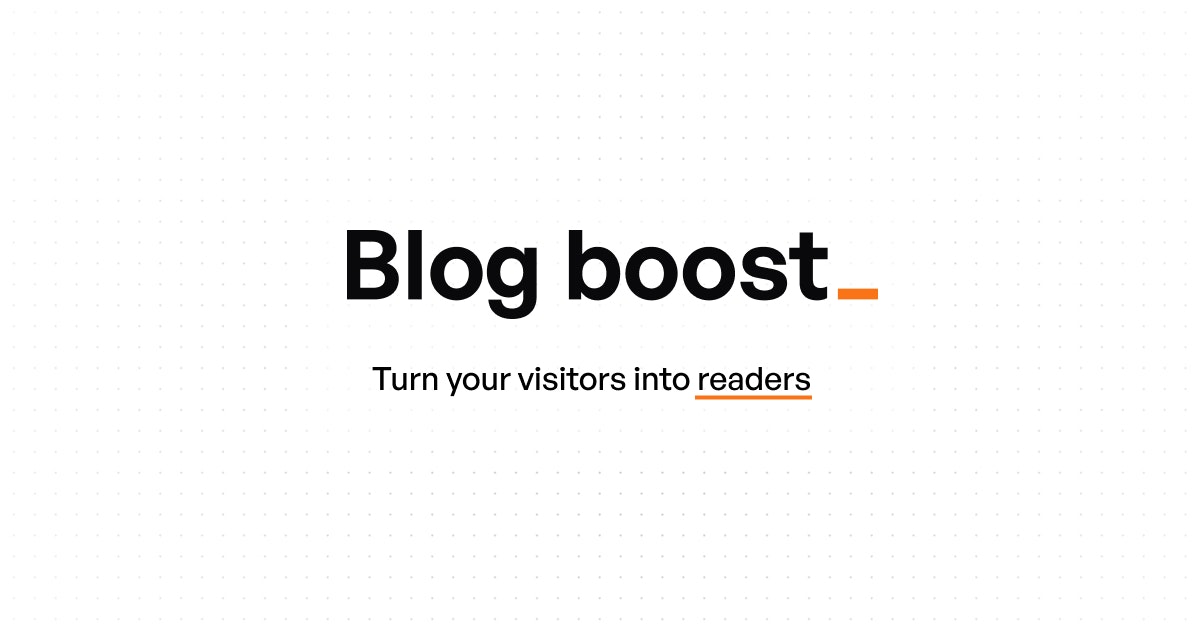 Blog Boost