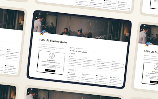 100+ Startup Roles Prompt Templates