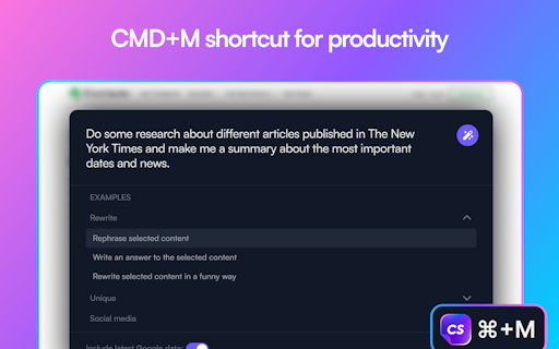 ChatSonic Chrome Extension