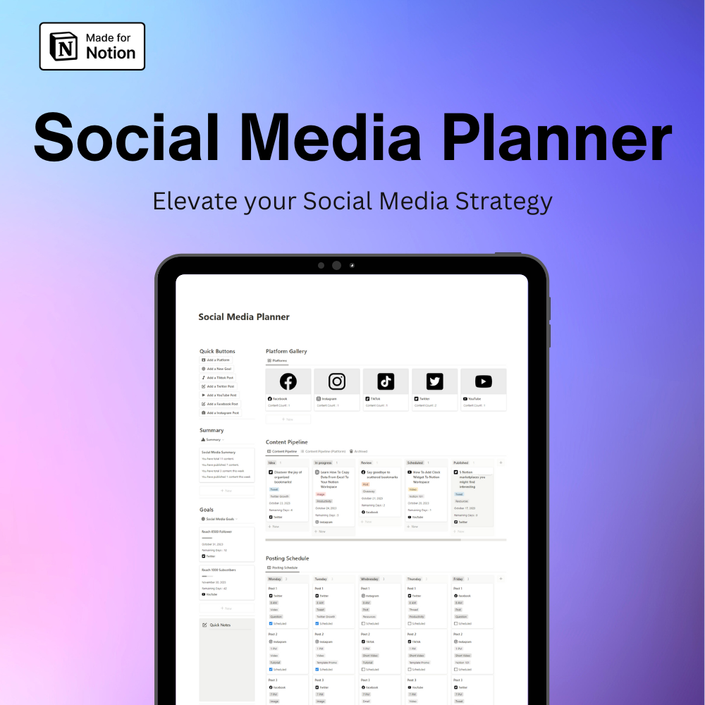 Social Media Planner
