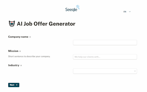AI Job Offer Generator